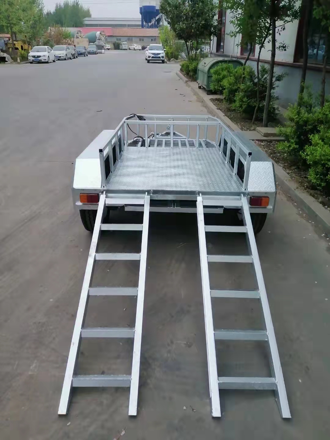 小型汽车铝制多功能车拖车的新型工厂跳过轮拖车| alibaba.com